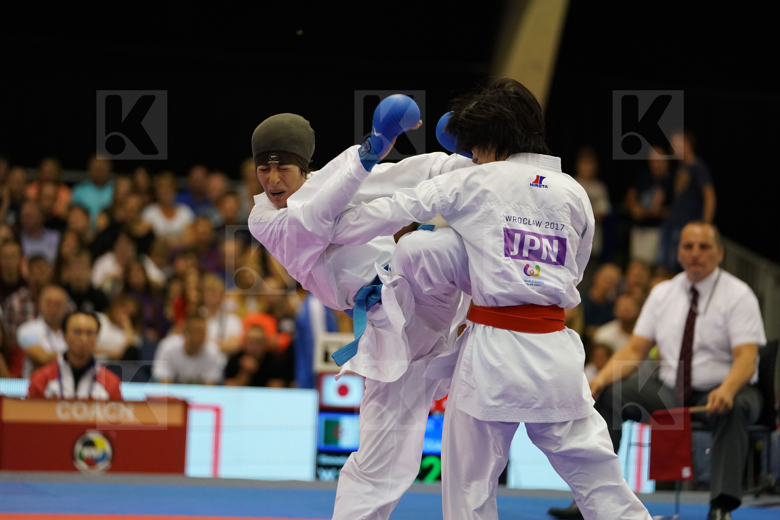 Algeria Besbes Lydia Female Kumite -50kg Japan Miyahara Miho